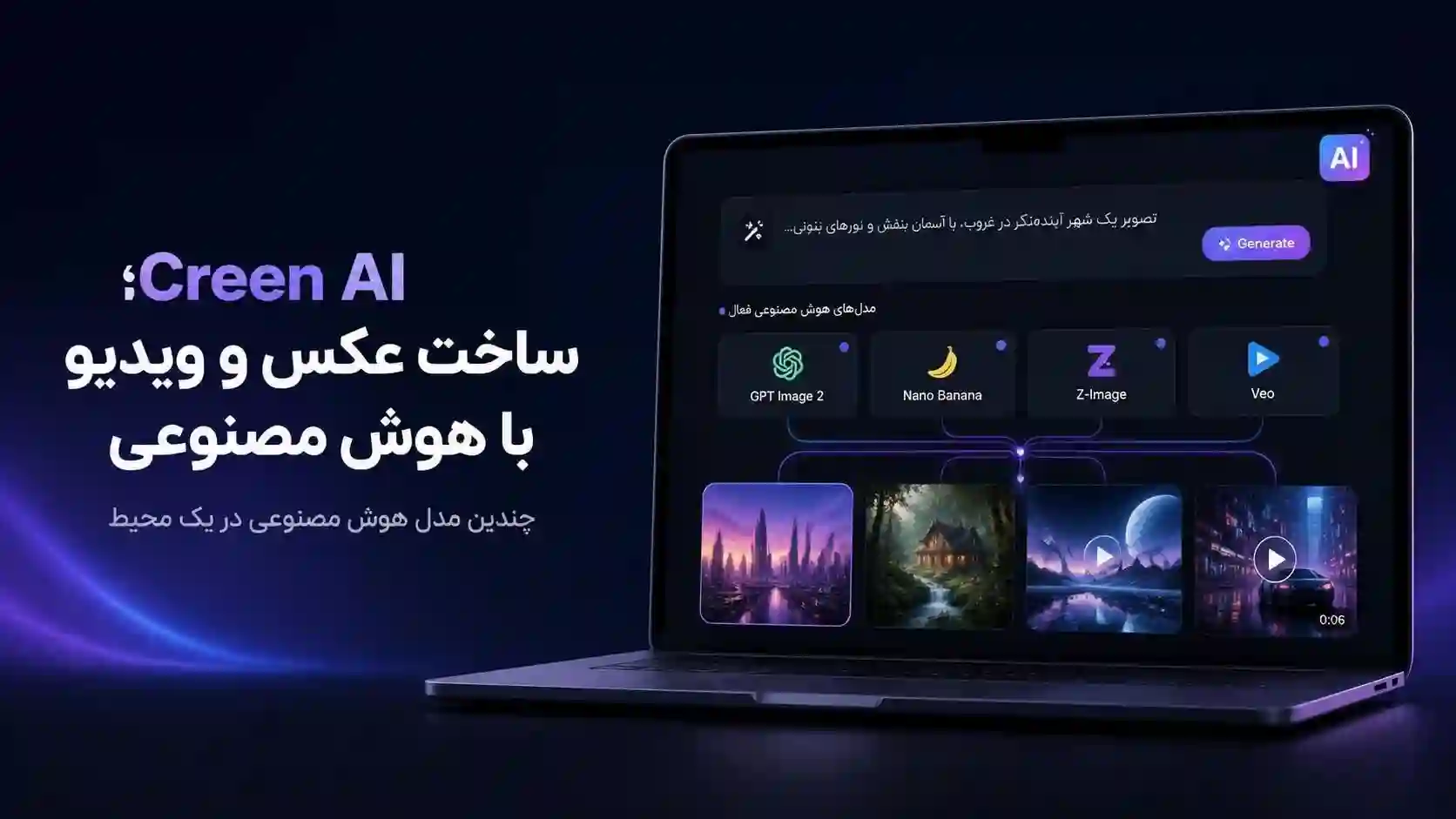 Creen AI چیست؟ معرفی بهترین ابزارهای رایگان ساخت عکس و ویدیو با هوش مصنوعی